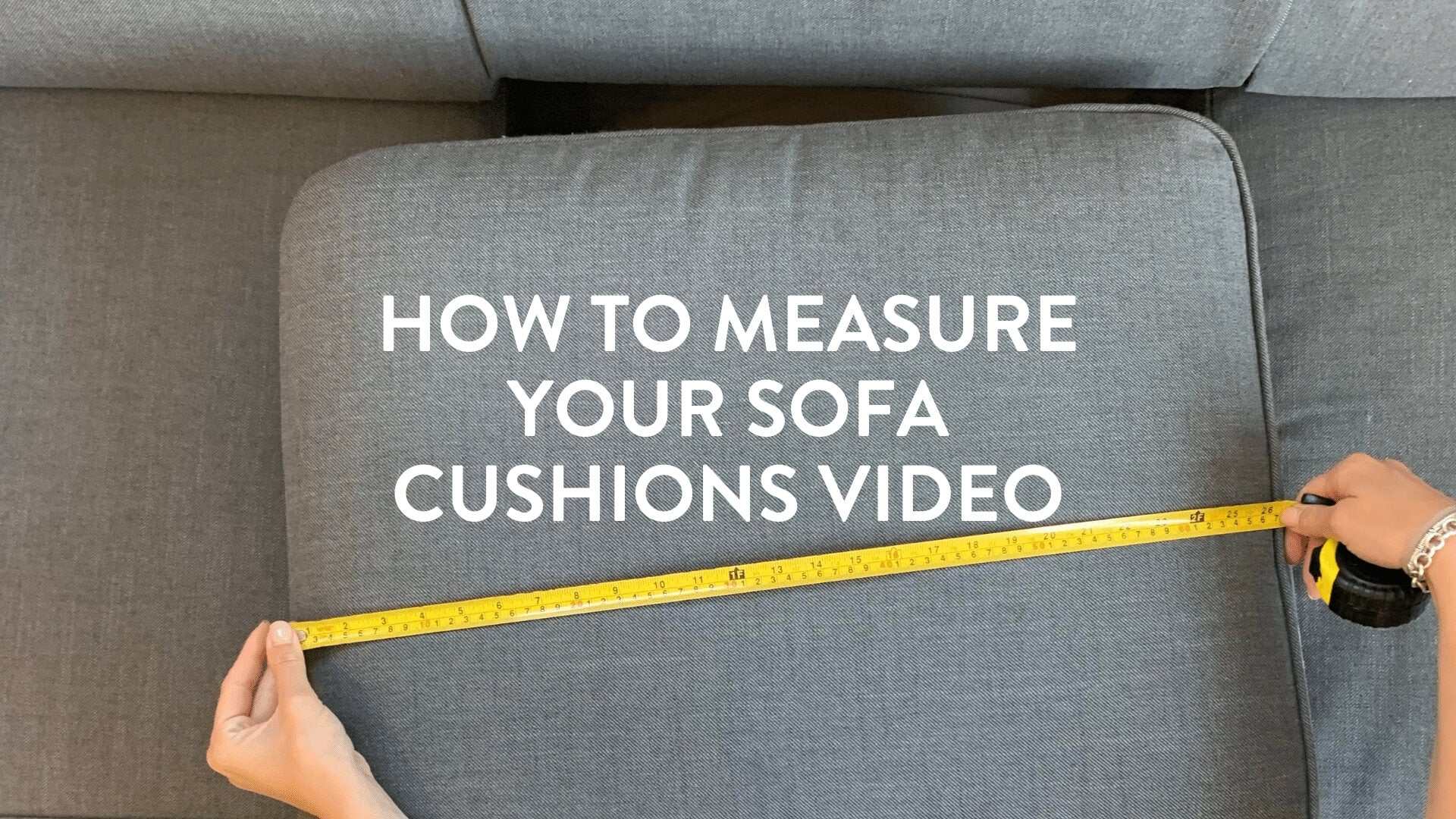 How To Measure Sofa Cushions For Refilling With Foam Video – Putnams