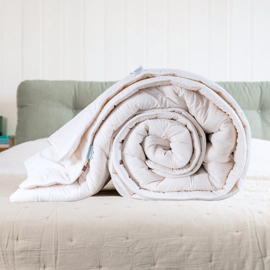 British Wool Duvet 100 Cotton Cover 8 14 Tog Putnams