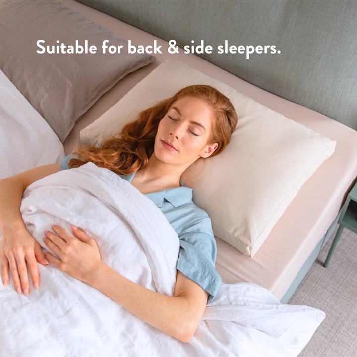 Organic pillow best for back and side sleepers.