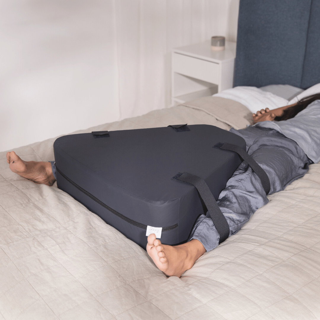 Abduction pillow top between legs
