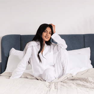 Our collection of bed pillows, cushions, supports and duvets. Includes natural materials & fillings such as British wool, organic buckwheat hulls, 100% cotton & graphite latex.