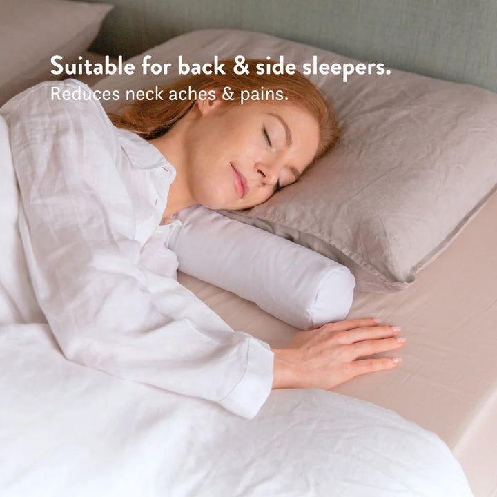 Cervical Roll - Neck Support Pillow Insert - Suitable for back & side sleepers. Reduces neck aches & pains.