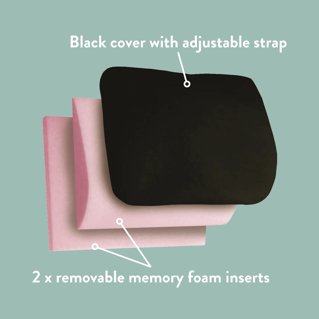 Duo Car Back Support Cushion - Lumbar support pillow Memory Foam - Putnams