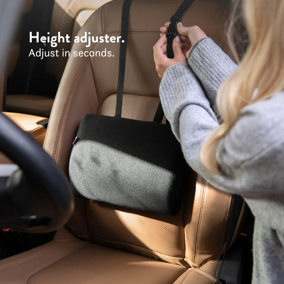 Duo Car Back Support Cushion - Lumbar support pillow Memory Foam - Putnams