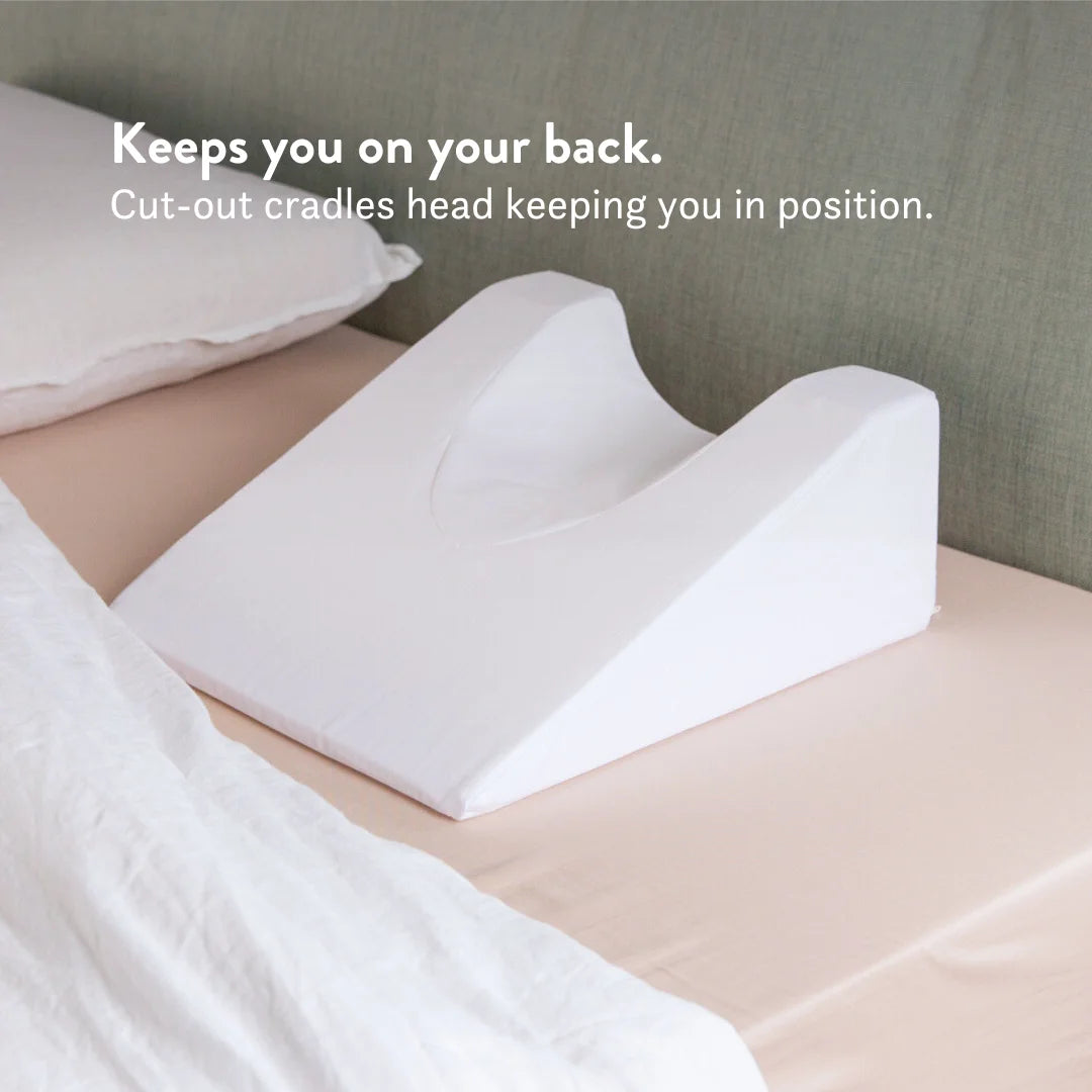 Facial Surgery Recovery Pillow Putnams wedged pillow Keeps you on your back. cut-out cradles head keeping you in position. 