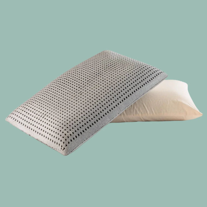 Graphite Latex Pillow - Natural foam pillow alternative soft bouncy supportive cooling