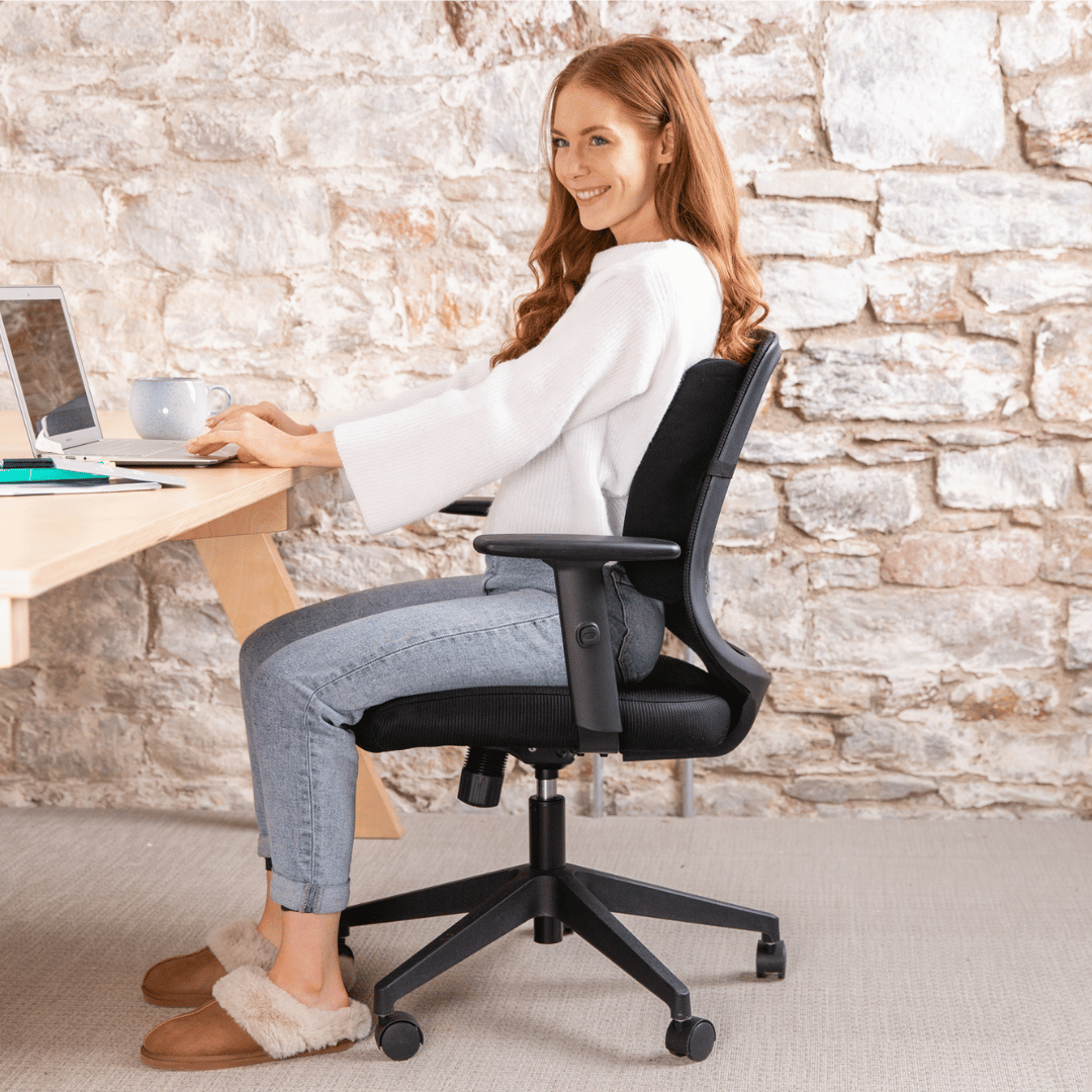 Massaging sales lumbar support