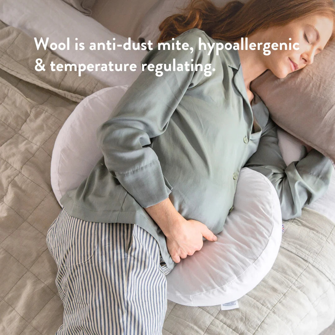 Wool is anti dust mite, hypoallergenic & temperature regulating.