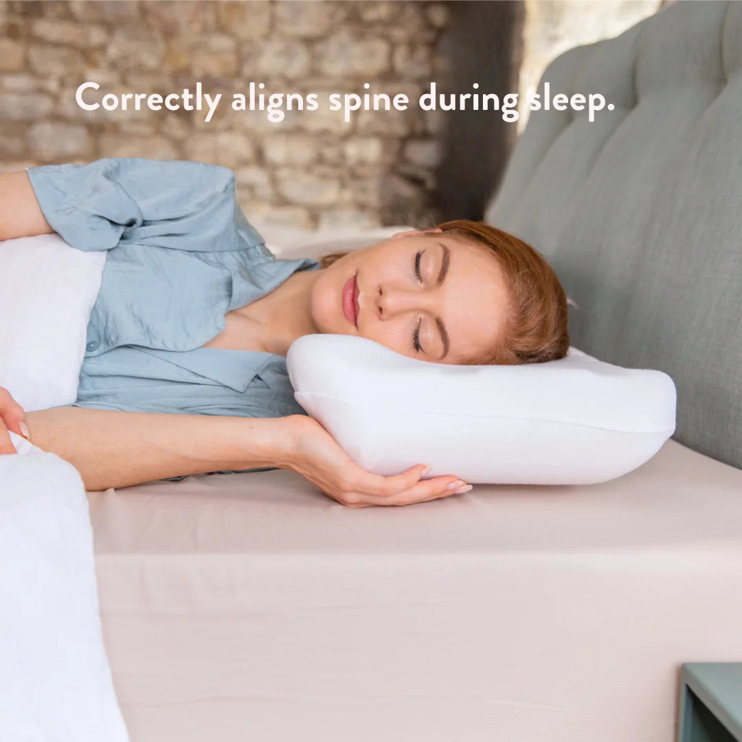 Putnam Pillow Putnams sleep on back pillow support foam back neck pain made in the uk Correctly aligns spine during sleep.