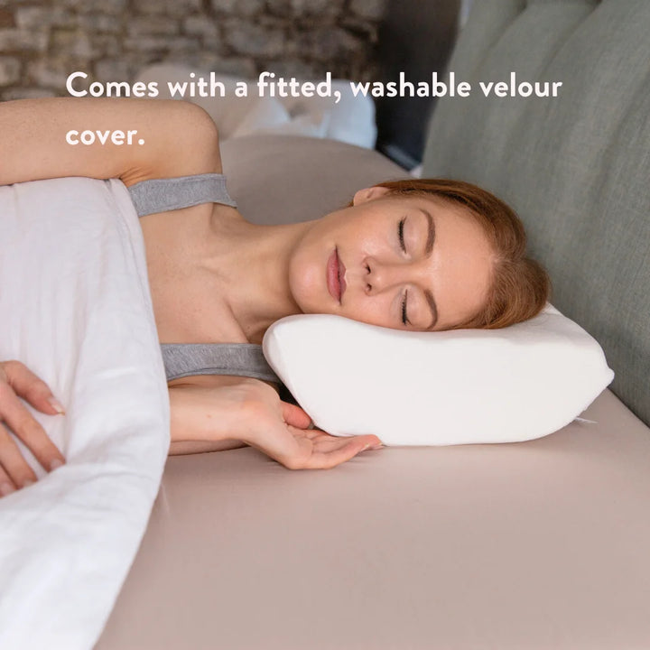 Putnam Memory Foam Travel Pillow - Putnams business work hotel Comes with a fitted, washable velour cover.