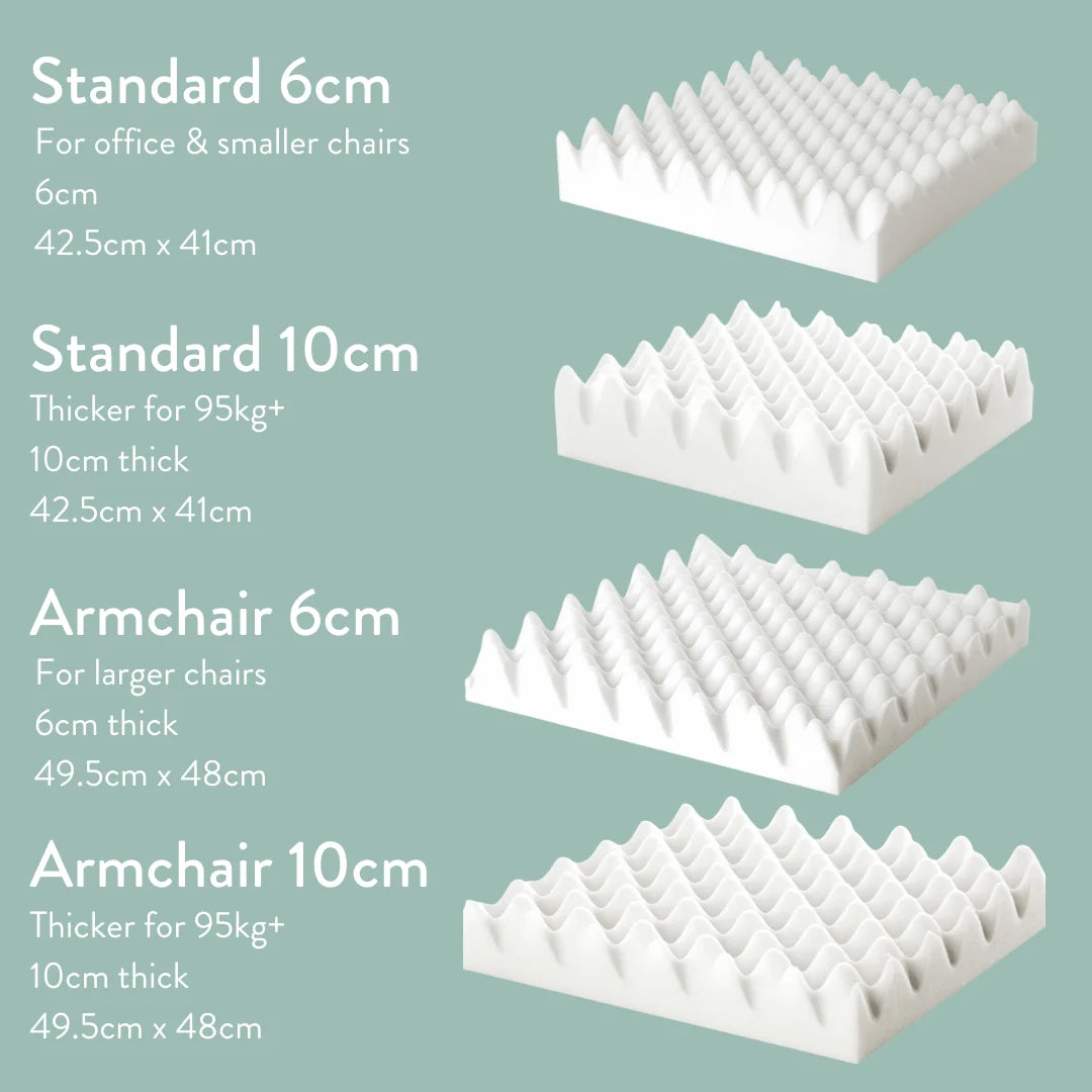 Different size options Sero Pressure Cushion Bonyparts T shaped cut out pressure relief cushion with cover