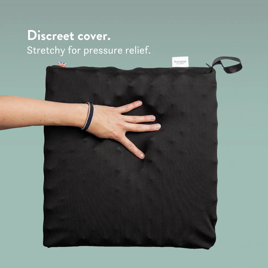 Discreet cover Sero Pressure Cushion Bonyparts T shaped cut out pressure relief cushion with cover