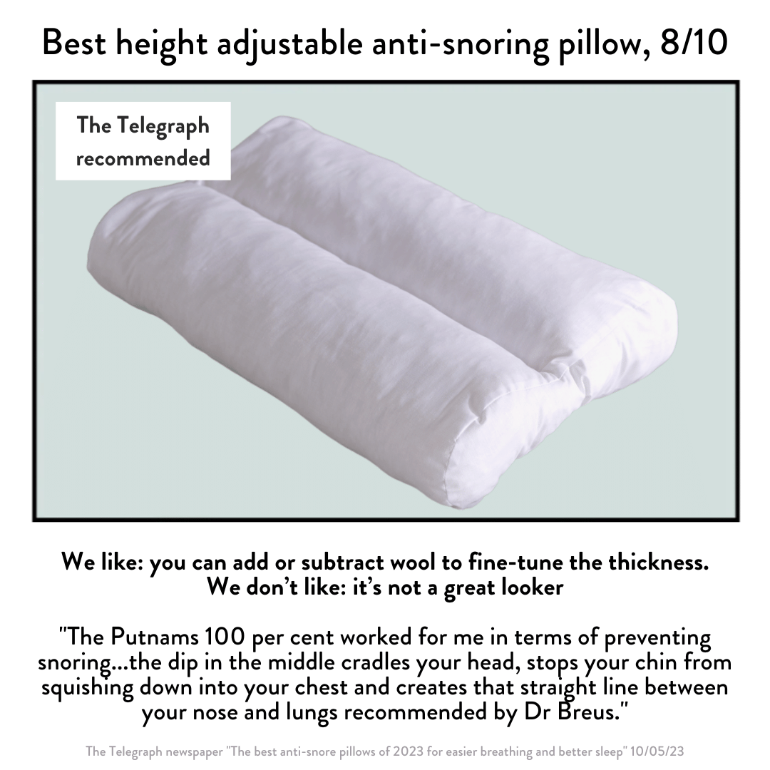 Organic British Wool Contour Pillow Anti Snoring