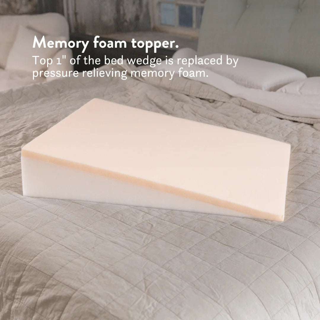 Memory Foam Bed Wedge - Acid Reflux Snoring pillow