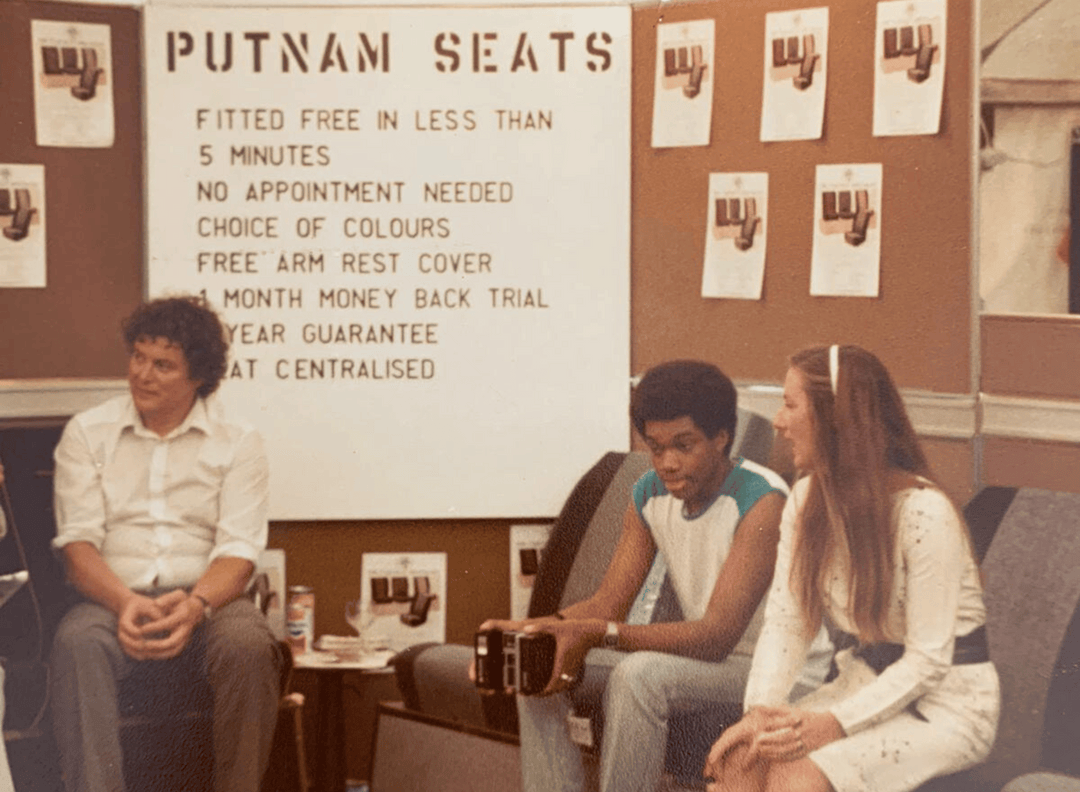 putnams seats taxi Islington, London 70's 80's manufacturing trade stand