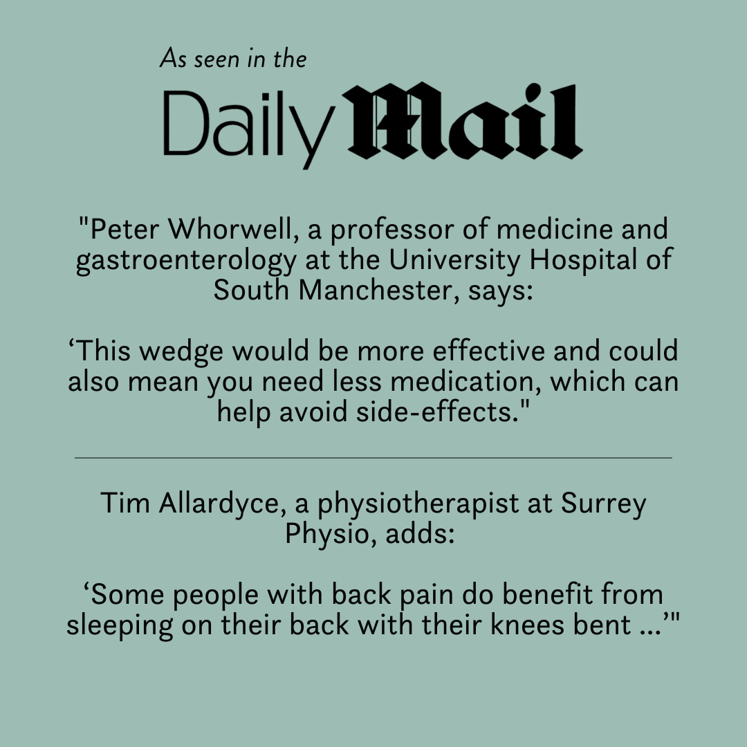 dr reviewed acid reflux bed wedge newspaper daily mail review