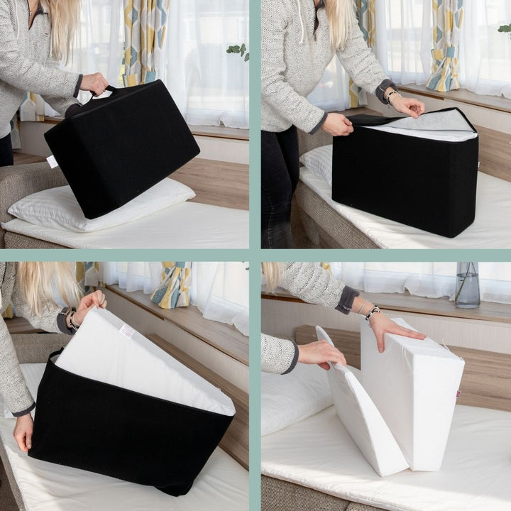 Travel Folding Acid Reflux Bed Wedge - Putnams inflatable travel bag
