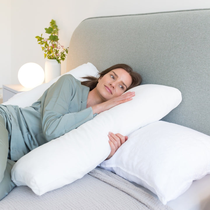 cuddle headboard resting pillow to lean against when working from home putnams